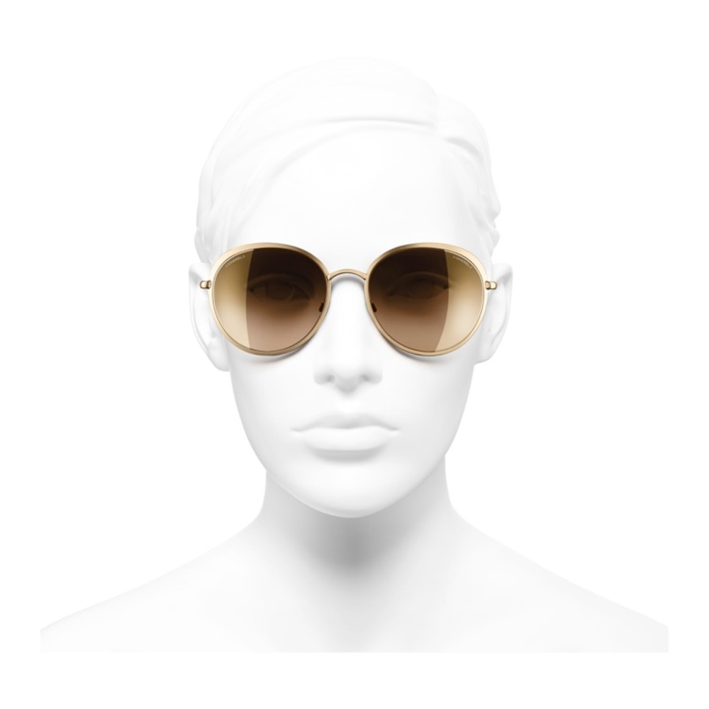 Chanel sunglasses 🕶 18 k gold lenses - Picture 2 of 8